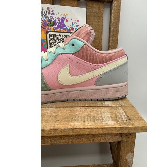 Jordan 1 Low SE Easter Arctic Punch Purple Pulse Womens Size 9 DJ5196-615 - Picture 7 of 11